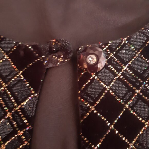 Soft Works SZ M Jacket and Tank Top 2 Piece Black Sparkly Set - Picture 10 of 15